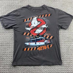 Ghostbusters Shirt Adult Men Medium M Gray 2012 Graphic Print Cartoon TV - Hole